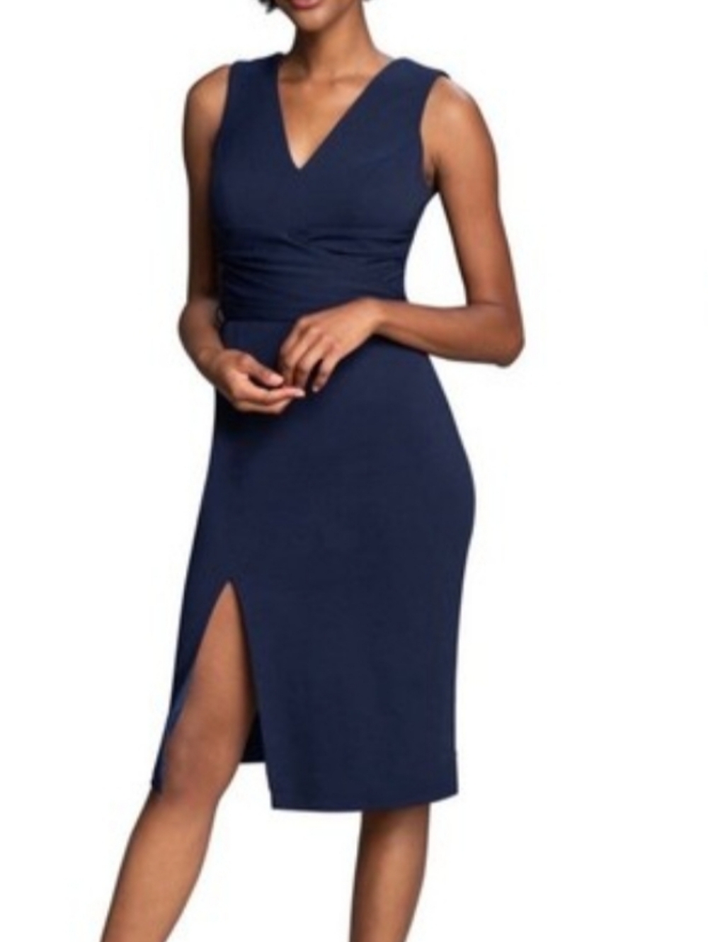 Alessia Tie Waist Crepe Dress from Dress The Population NWT - Size XXL